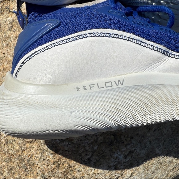 Under Armour Curry 8 Boy’s Basketball Shoes Royal Blue White Size 3.5Y Athletic - Picture 7 of 11